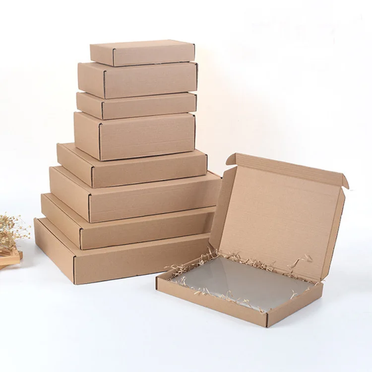 
Напечатанные на заказ гофрированные коробки для одежды и телефона, черные картонные коробки 