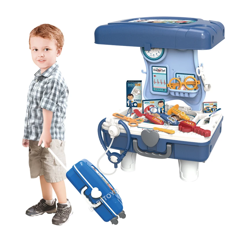Role Playing Medical Trolley Toy Box Doctor Toys for Kids