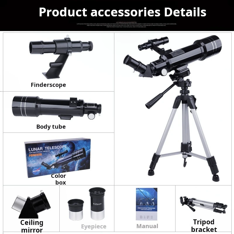 40070 Professional Telescope - Ideal for Stargazing Enthusiasts