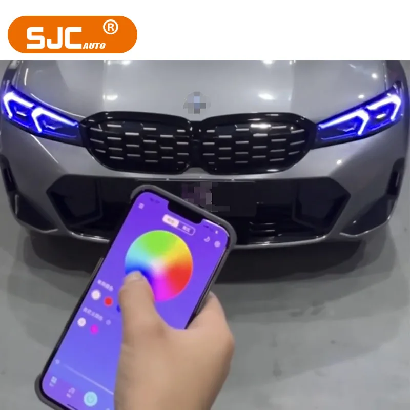 SJC DRL LED RGB Module for BMW F40 F30 F10 F22 F80 G20 G30 G08 G22 X5 X6 G20 M3 M5 Headlight Module Yellow Red Green Blue Amber