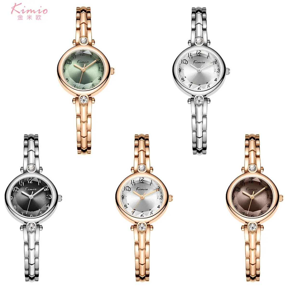 Top Luxury Brand KIMIO K6386S Women Price Excel Watch Japan Quartz Atm Steel Watch