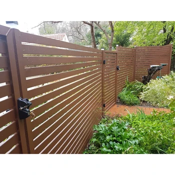 High Quality Popular Design Outdoor Aluminium Security Privacy Fence Panel Aluminum Horizontal Slat Garden Fence