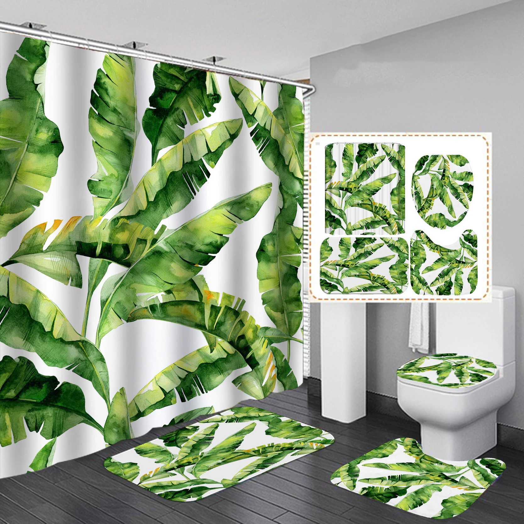New Arrival Waterproof African American Women Shower Curtains for Bathroom