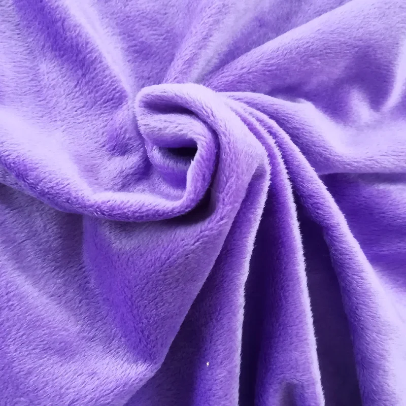 Wholesale Free Sample 100polyester Super Soft Fleece Plush Toy Short Pile Fleece Velboa Crystal