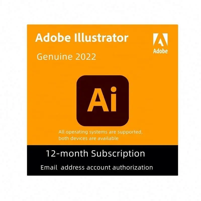 安い大特価 2022 Ai1年間の認定サブスクリプションadobe Illustrator Premiere Pro Lightroom  Indesign Buy Adobe Illustrator,Graphic Design Edit,Ai Product 