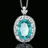 PA blue pendant with Chopin chain