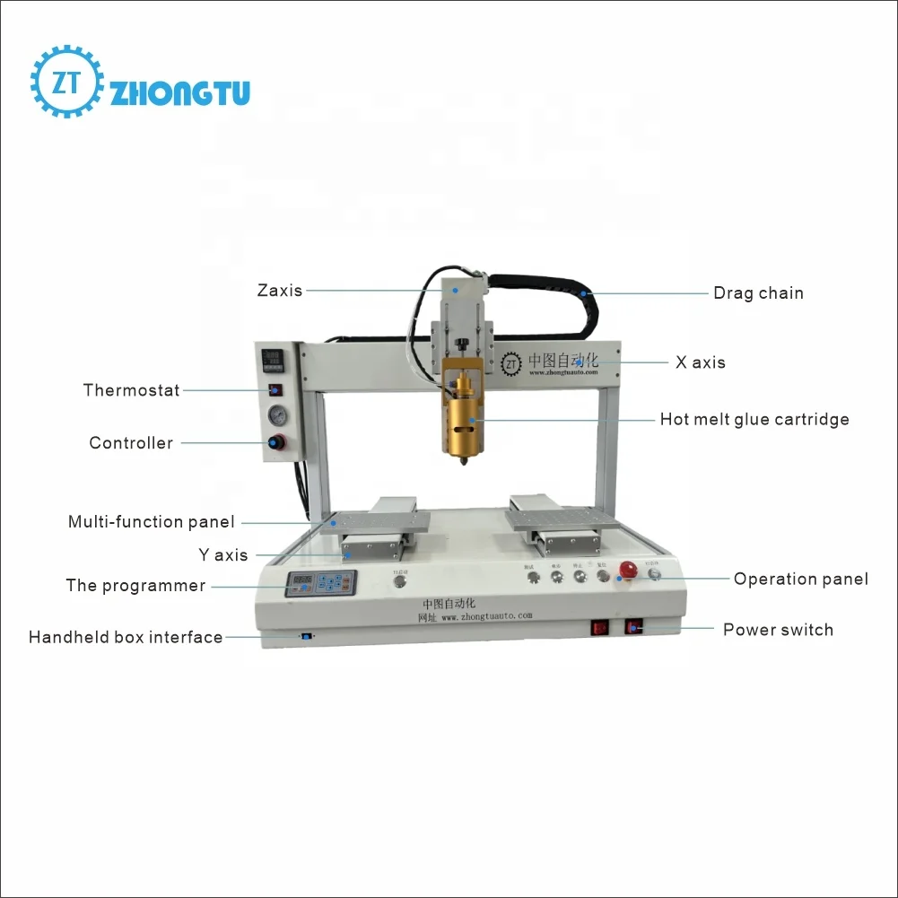 ZT-DJ441-02 Mobile Phone Touch Screen Frame Repair Fully Automatic High-precision Dispensing Glue Spraying Machine