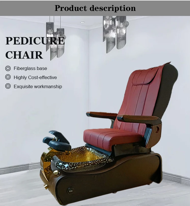 Bomacy Hot Sale Beauty Salon Furniture King Throne Pedicure Chair With