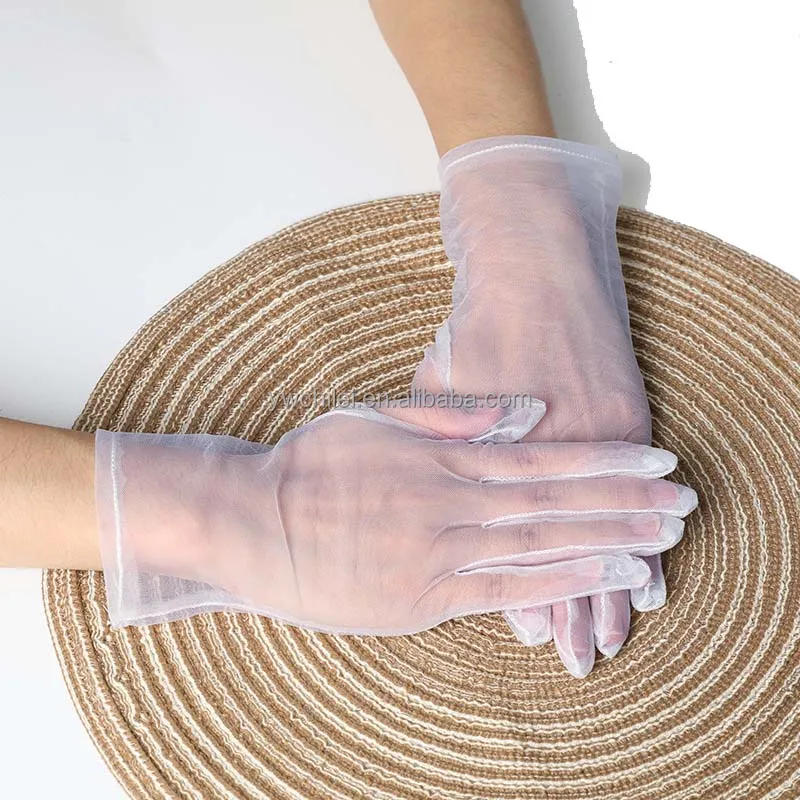 Короткие швейцарские сетчатые Свадебные перчатки