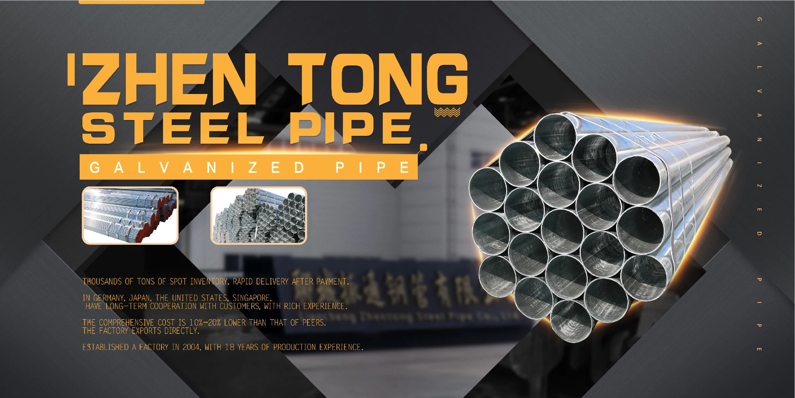 Gi Pipe Price 1.5 Inch Dn40 48.3mm Scaffolding Pipe Pre Galvanized