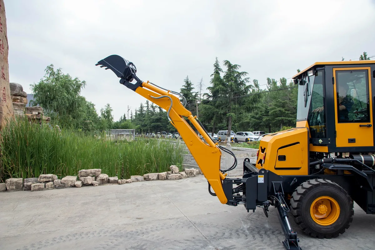 Hydraulic Backhoe Loader Cheap Price Wheel Loader/1 Ton/2ton Backhoe Excavator Loader For Sale