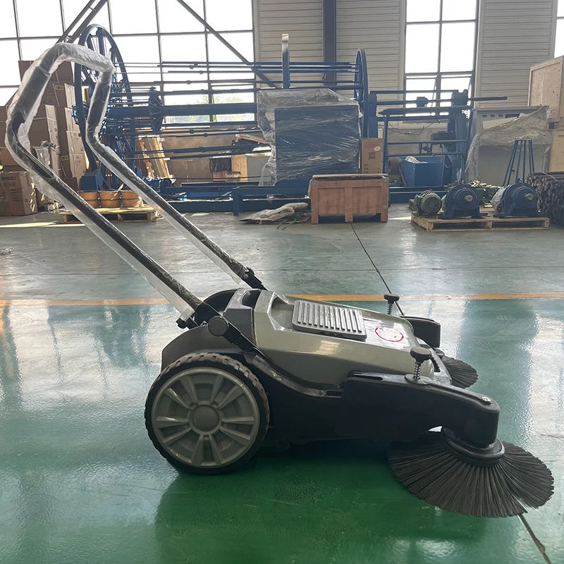 Low Price  Hand Push Road Walk Behind Floor Sweeper Street  Paddock Cleaning Manual Sweeper