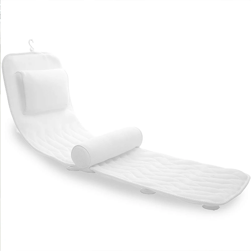 full body bath pillow with lumbar