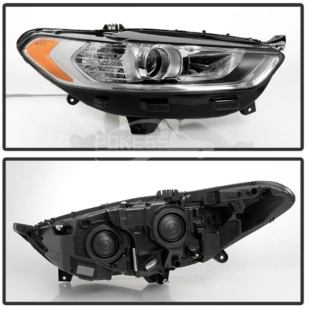 Car Headlight DS7Z13008A DS7313W029CD Right Black Headlight for Ford M... — 3