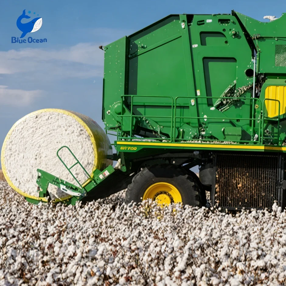 Hot Sell Colourful Picker 7760 / CP690 Harvester Plastic Silage Baler Wrapping Film Cotton Packing Film Yellow Cotton Bale Wrap