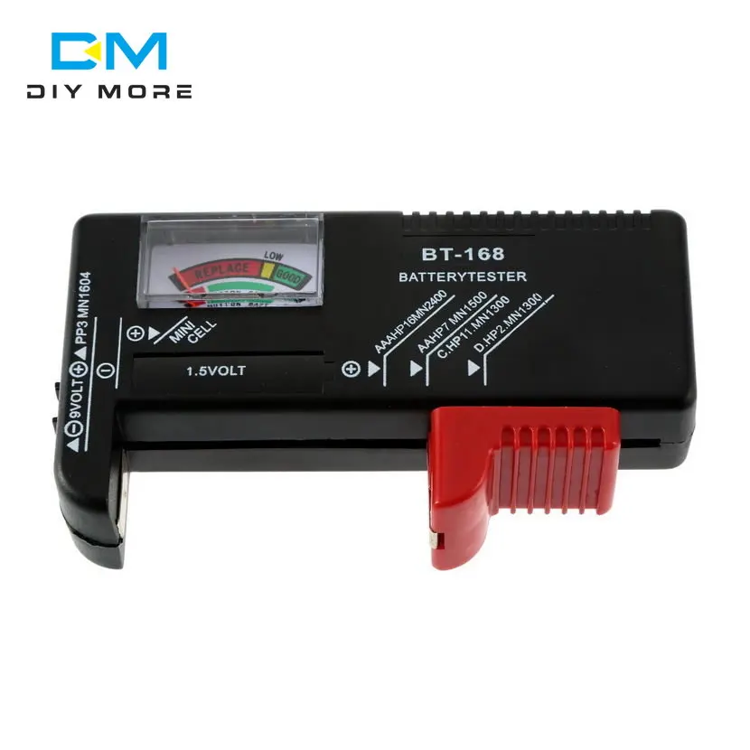 BT-168 AAA C D 9V 1 5 V AA батареи тестер универсальная аккумуляторная батарея емкостью детектор напряжения со светодиодной подсветкой вольтметр BT168