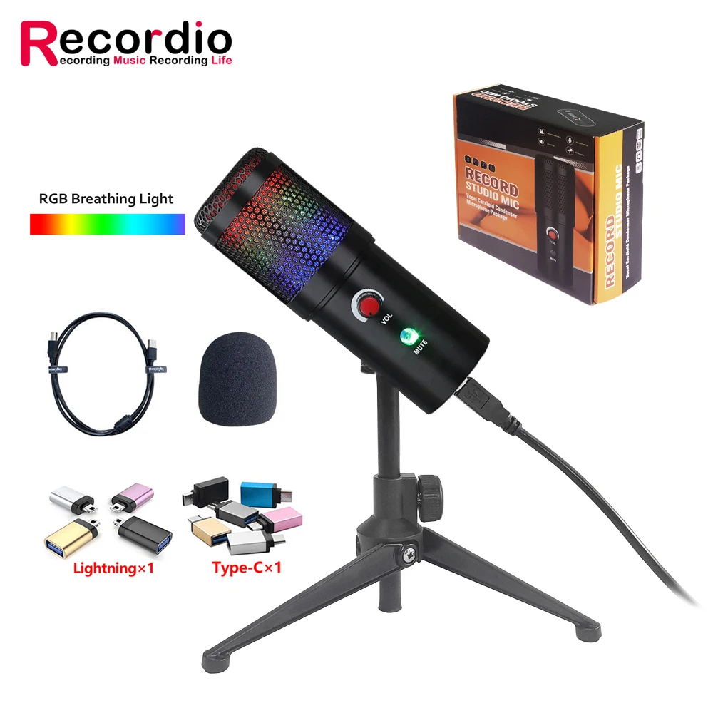 GAM-U09 RGB USB Microphone - Professional Studio Condenser