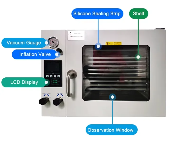 TOPTION 50L Commercial Vacuum Drying Oven Vacuum Dryer Price