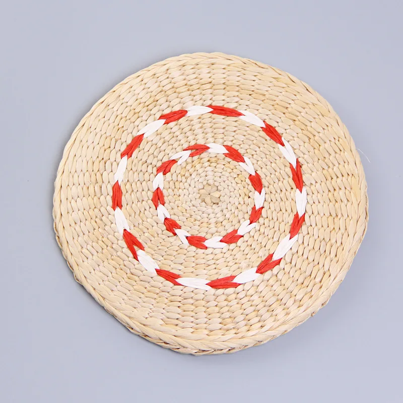 25 Years Factory Custom Handwoven Round Straw Holder,Rope Woven Wicker