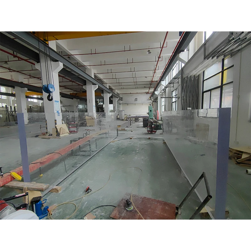Custom Big Bullet U Shape Transparent Acrylic Fish tank Aquarium for Home Decoration