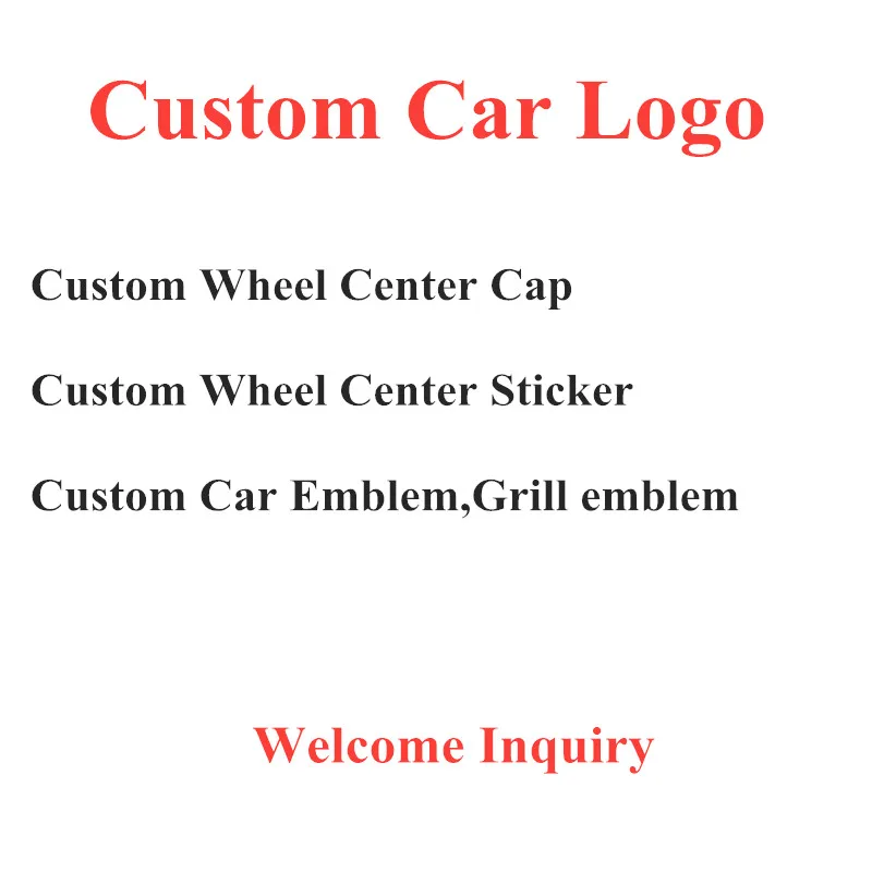 Customize Car Wheel Hub Cap Sticker ABS 45mm 54mm 56mm 60mm 68mm 75mm Design logo Car Wheel Center Caps