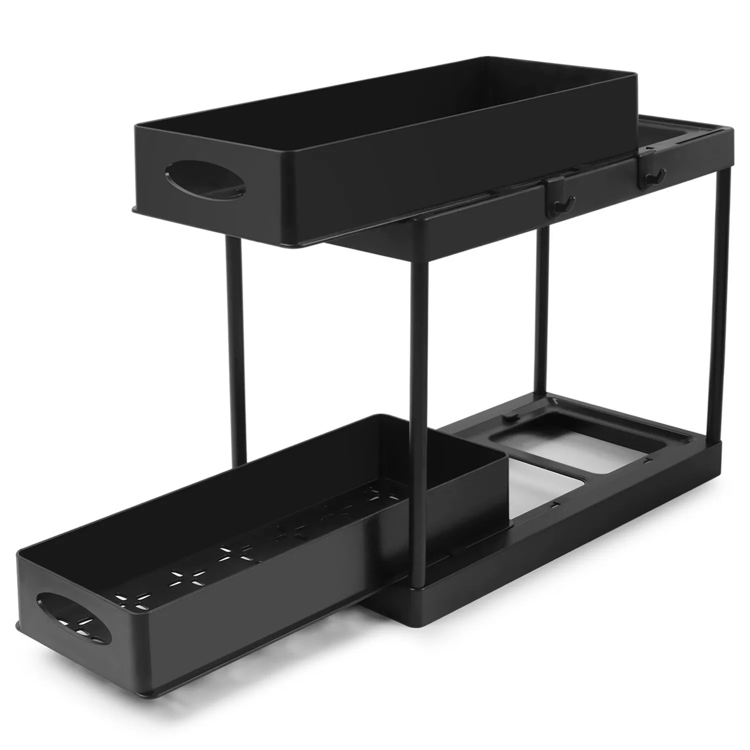 Multifunctional Sliding Cabinet Basket Counter Storage Organiser Bathroom Countertop Shelf Kitchen Sliding Cabinet Basket
