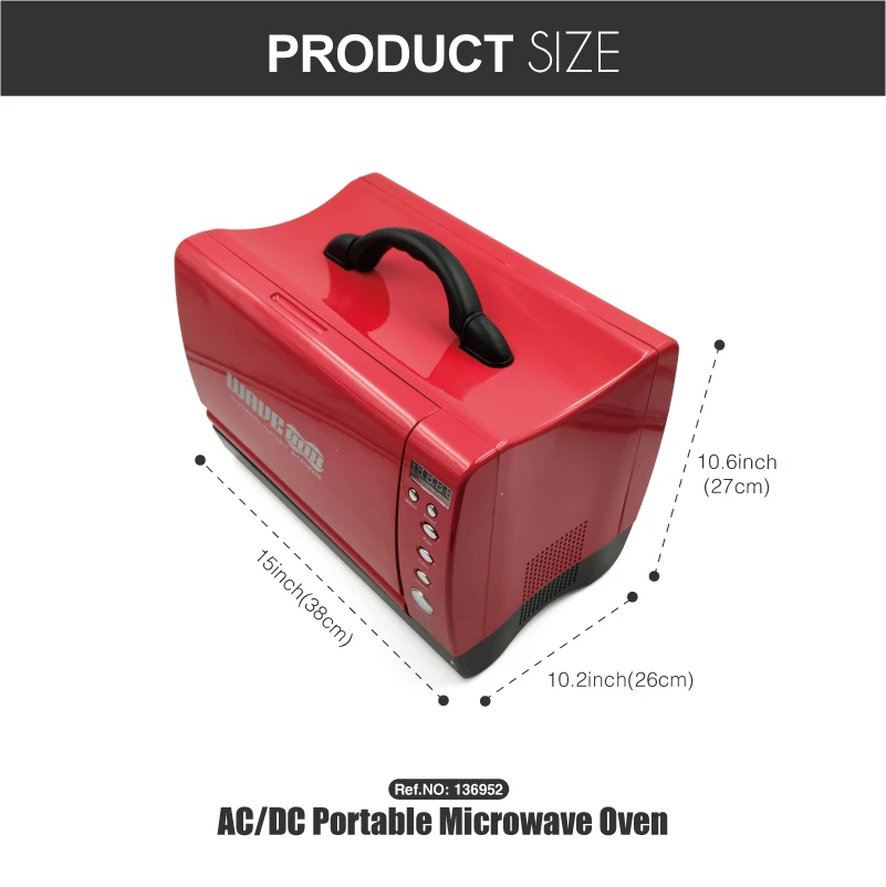 Syrisora ​​Portable Mini Voiture Micro-Ondes 12V Four Électrique