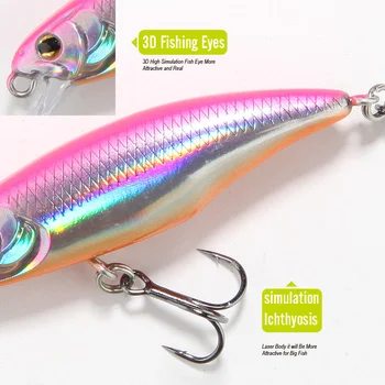 Japan Lure Minnow Crankbait 52mm 4.5g Isca Artificial Wobbler Fishing Lures Sinking Bass Trout Pesca Fishing Lure – Minnow – view 4