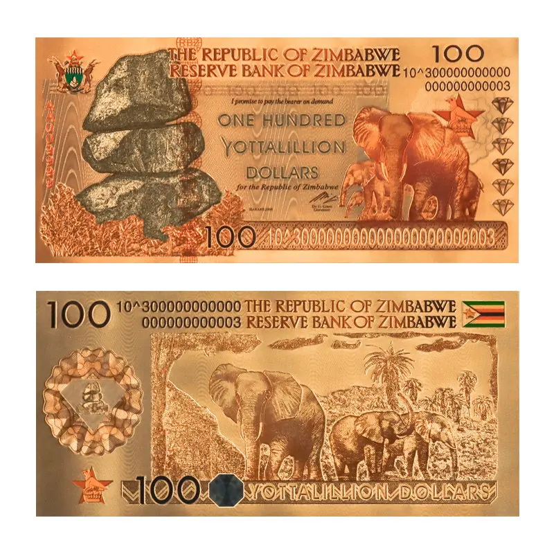 Custom Currency Note Custom US Faker Paper Banknotes - Gold Banknote Dollars