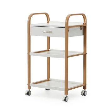 Wallybeauty high quality hairdressing professional hair salon rolling cart salon trolley storage trolleys with wheels and