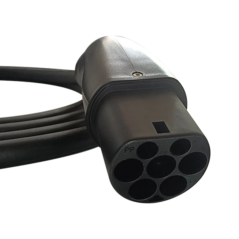 Ev Charger Cable Type 2 Female To Male Plug Iec62196-2 Adapter Charging ...