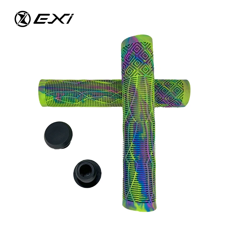 Cheapest Tpr Mixed Color Kick Scooter Rubber Handle Bar Grips Pro Stunt