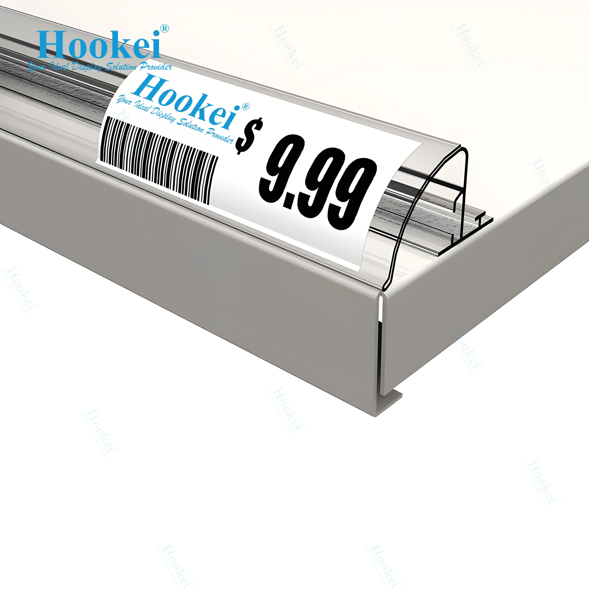 Custom Pvc Colorful Data Strip Label Holder Shelf Price Strip for Gondola