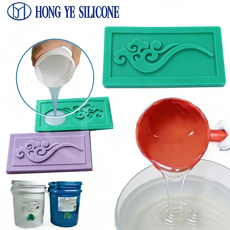 Hongye RTV-2 Food Grade Liquid Silicone Rubber for Wear Resistance Mold with High Temperature Resistance