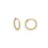 TUBE HOOP EARRINGS 0.80X10mm PLAIN