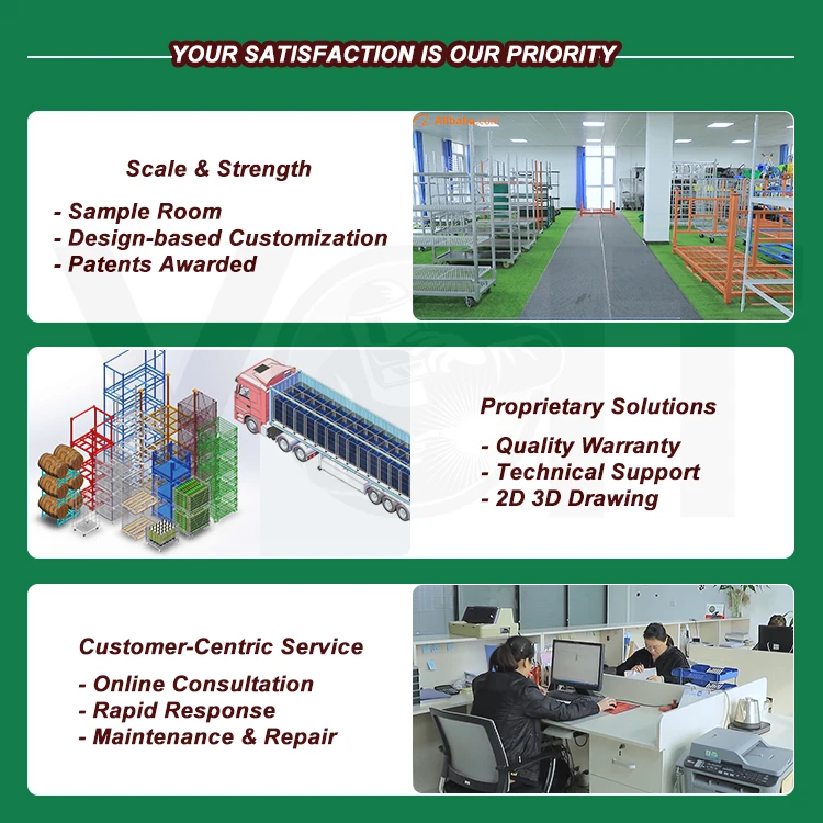 OEM ODM Transport Stacking Metal Nesting Frame Rack Nestainer Steel Cage for Fabric Rolls