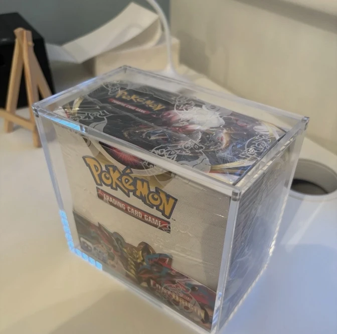 Acrylic Display Racks-Lost Origin Sealed Booster Box Small Tear for Pokemon  Elegant Pokemon Booster Box Holder
