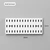 Tablero perforado horizontal-Blanco 28*12cm