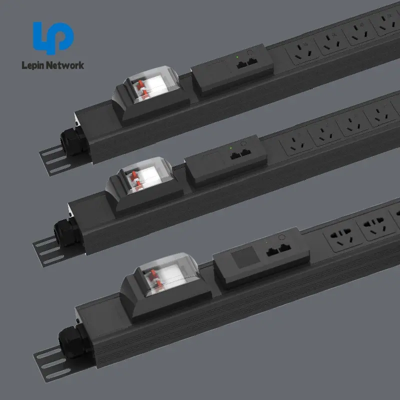 LEPIN Mater Smart Network Server Rack Cabinet Custom  PDU  C19  Meter Monitor Pdu Rack Power Distribution Unit for Data Center