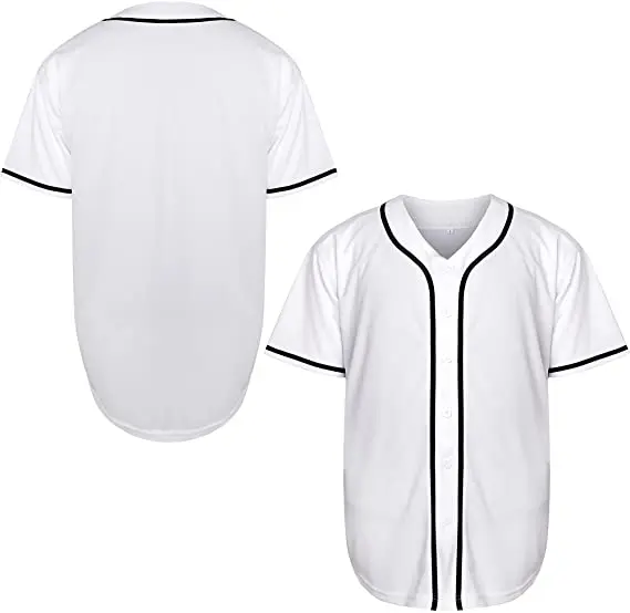 Buy KUAIPAO Blank Baseball Jersey,Short Sleeve Plain Jersey Shirt