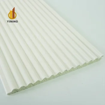 YINING Round Fluted Wall Panel 3d White Wall Panel Ps Wall Board Factory Direct Interior Decoration Living Room