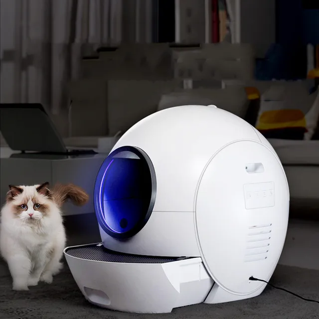 Smart Auto Self Cleaning Automatic Uv Disinfection Cat Litter Box Big With Mobile App Control Automated Cat Litter Cat Toilet