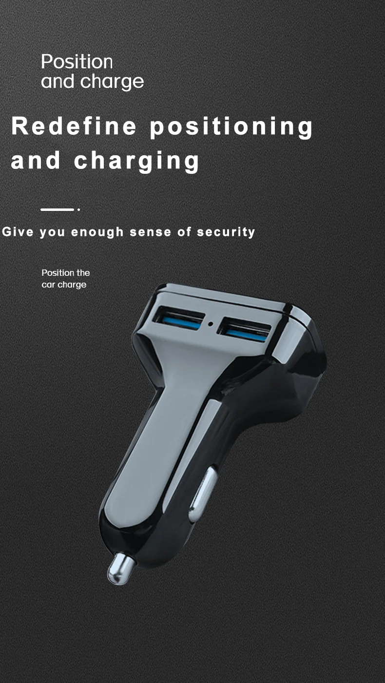 Gps Locator Free Installation Free Charging Mini Dual Port Car Charger Antitheft Car Tracker