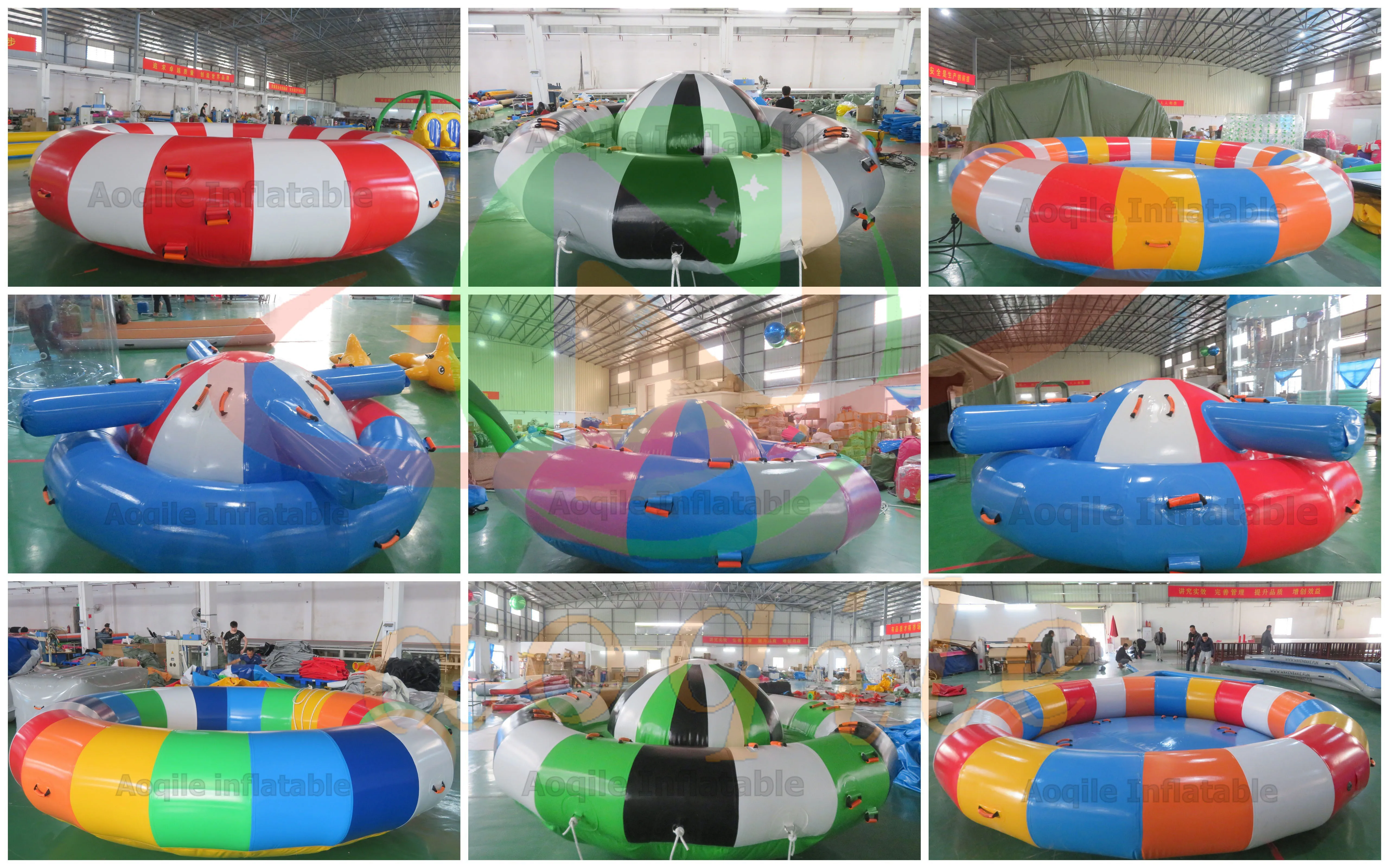 Parque Acuático comercial UFO Aqua Twister, rollo giratorio, 6-8-12 asientos, barco inflable para discoteca a la venta