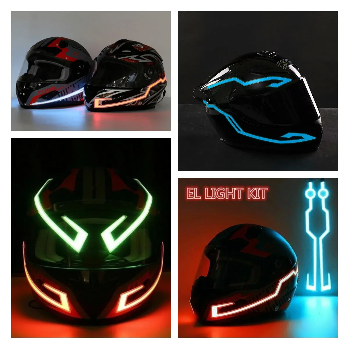 Tira Led Luz Led Para Casco De Moto Luces Para Casco De Moto Tira