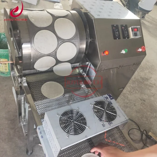 JUYOU Rolling Wrapping Maker Vietnamese Rice Paper Samosa Sheet Automatic Lumpia Wrapper Spring Roll Make Machine