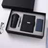 Black cup+pen+notebook+power bank 4pcs set