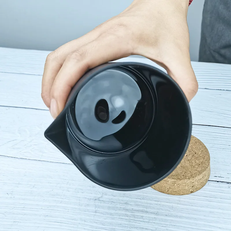 6oz 8oz 10ounce Black Soy Candle Container With Spout Empty Glass