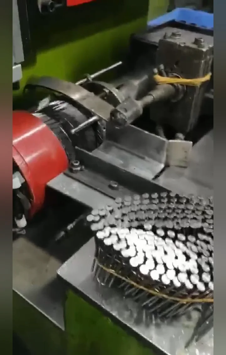 Hf Coil Pallets Collated Stainless Steel Ring Shank Spiral Coil Nail