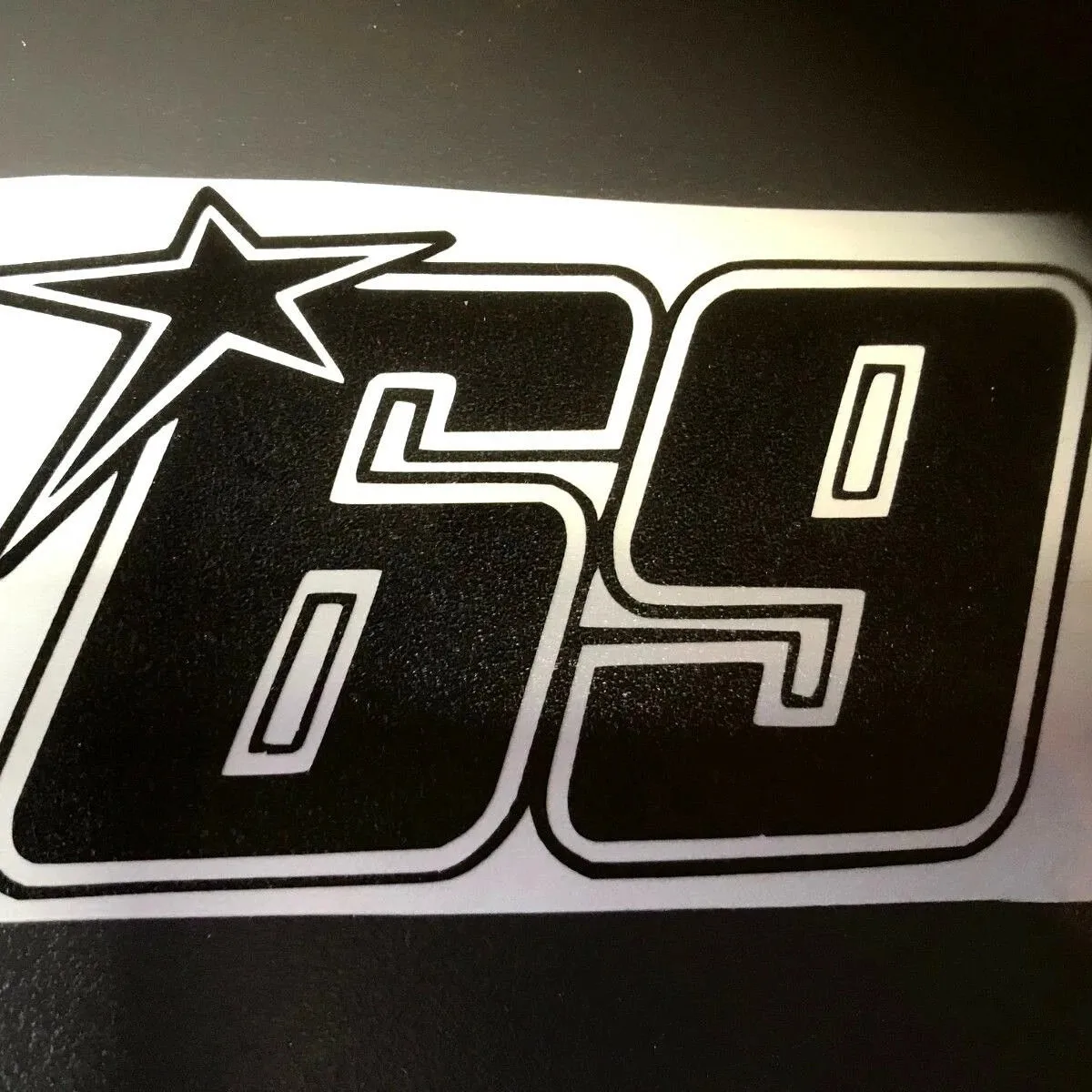 custom race number sticker outdoor use
